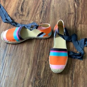 Marc fisher tie up sandals